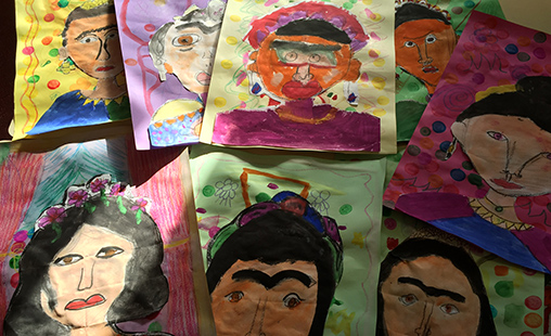 Creativity: Self portraits inspired by Frida Kahlo