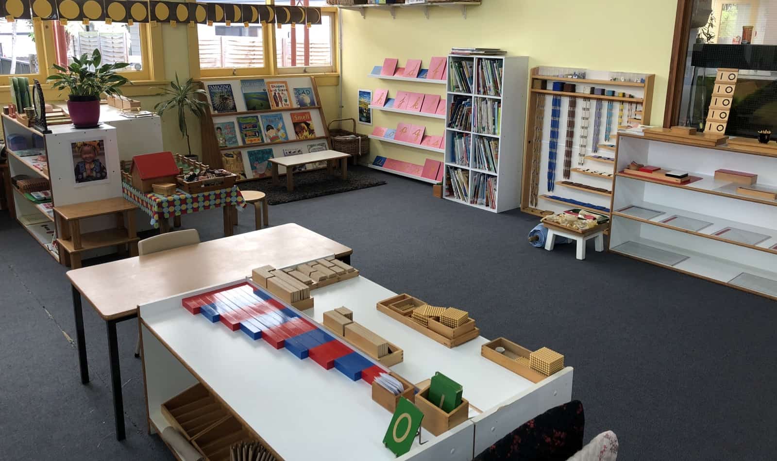 A Montessori classroom