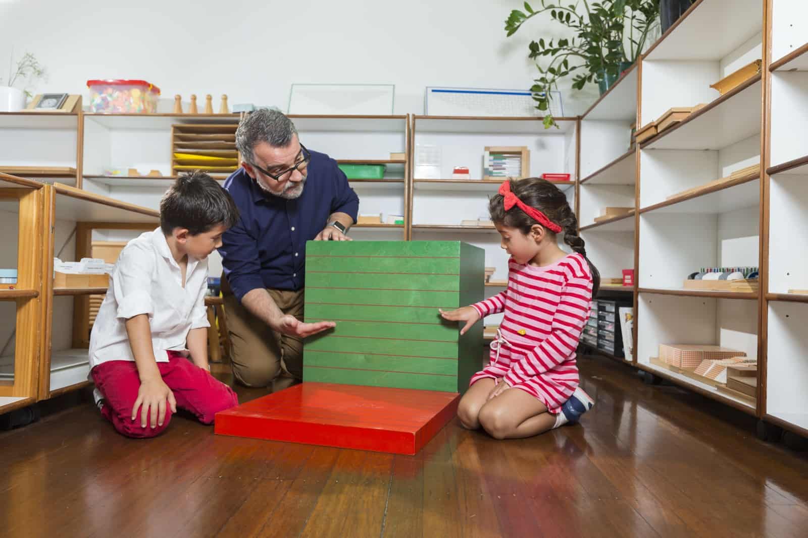 Anthony is demonstrating a learning technique to students.